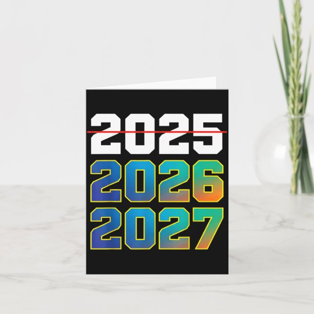 Carte Happy New Year 2026 Coming Soon 2027 Funny 67 Meme (Devant)