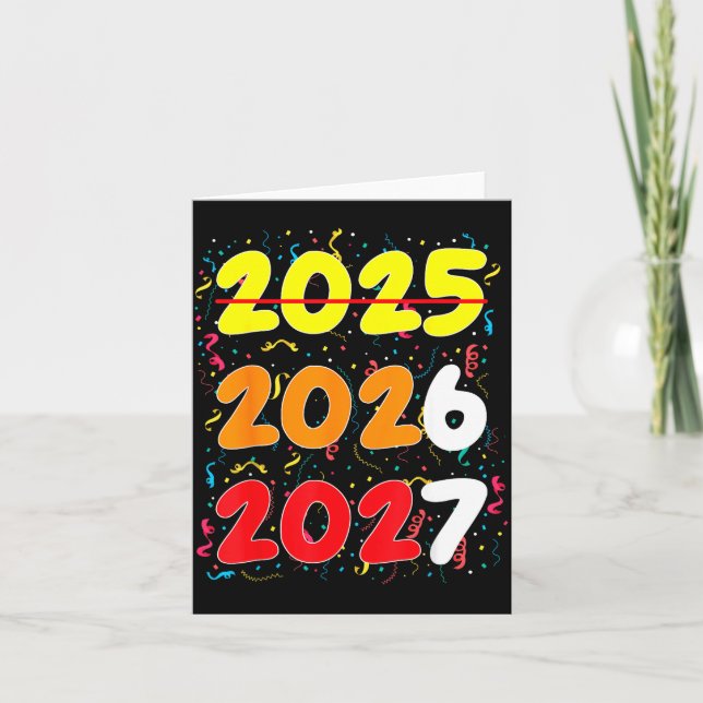 Carte Happy New Year 2026 Coming Soon 2027 Funny 67 Meme (Devant)