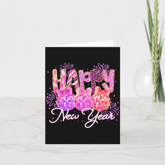 Carte Happy New Year 2026 Family Celebration New Years E (Devant)