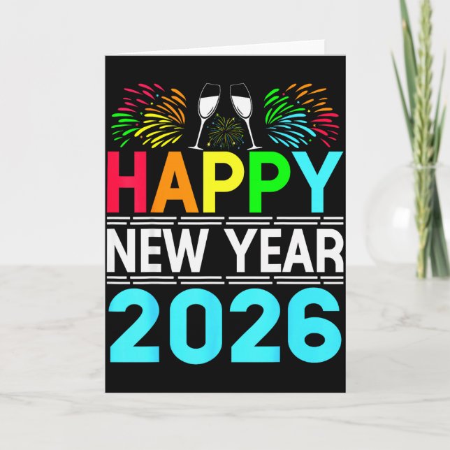 Carte Happy New Year 2026 Nye Party - Funny New Years Ev (Devant)