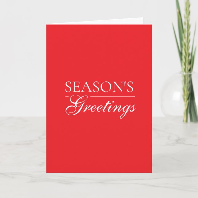 Carte Happy New Year Merry Christmas Holiday Season Card (Devant)