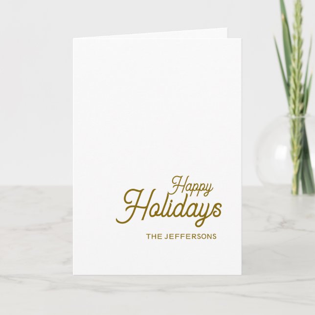 Carte Happy New Year Merry Christmas Seasonal Family (Devant)