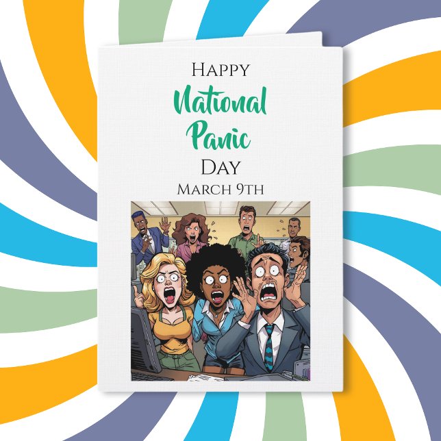 Carte Happy Panic Day | March 9th (Créateur téléchargé)