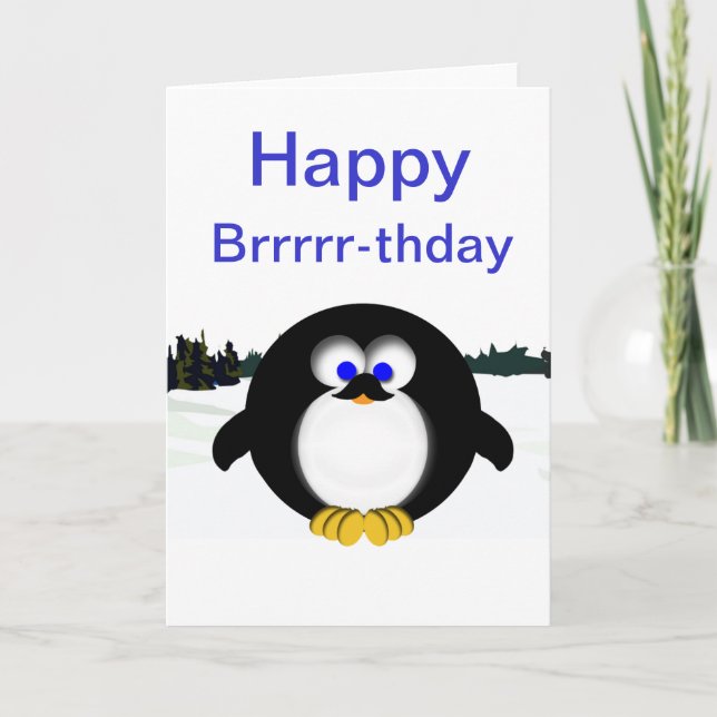 Carte Happy Penguin (Devant)