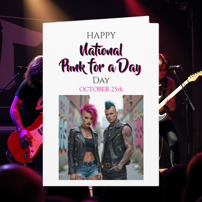 Carte Happy Punk pour une journée | 25 octobre (Créateur téléchargé)