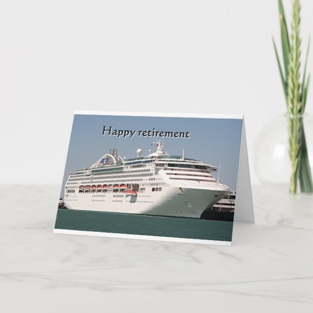 Carte Happy retirement : cruise ship 2 (Devant)