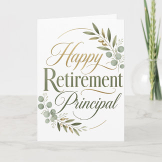 Carte Happy Retirement Principal Gift