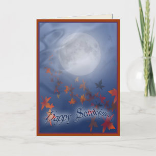 Carte Happy Samhain Moon & Veil