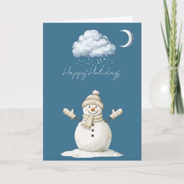 Carte Happy Snowman Christmas (Devant)