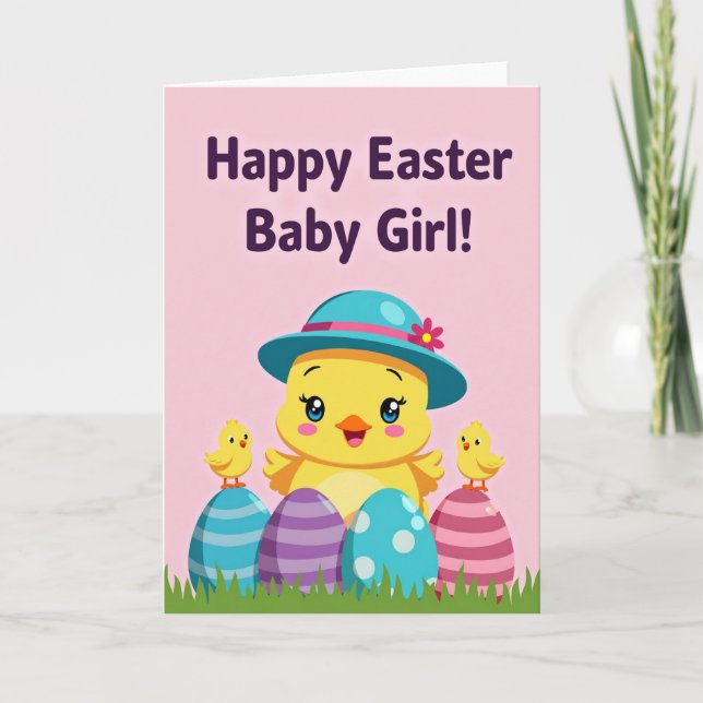 Carte Happy Spring Chick Greeting Card (Devant)