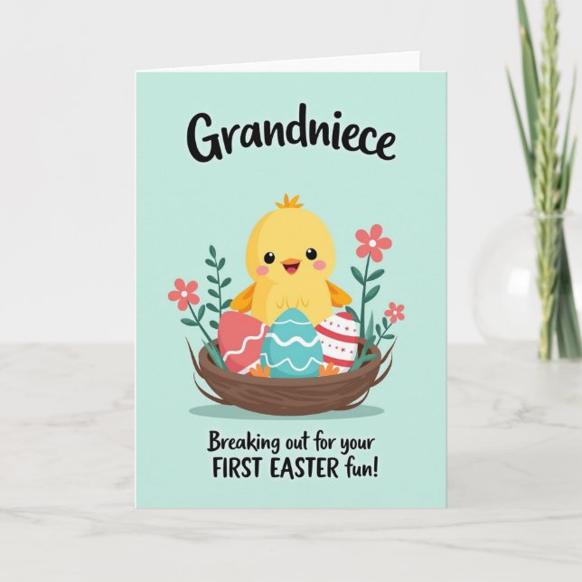 Carte Happy Spring Fledgling Nest Card (Devant)