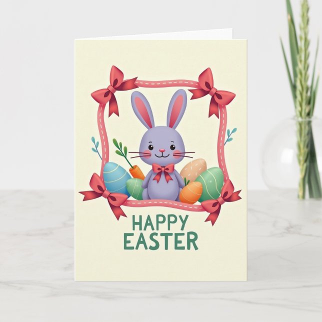 Carte Happy Spring Oval Pattern Card (Devant)