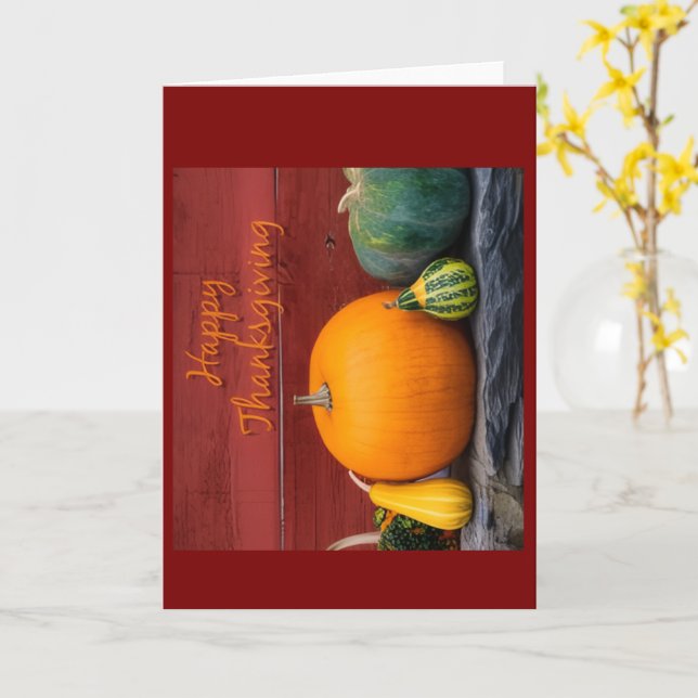 Carte Happy Thanksgiving Greeting Card (Fleur jaune)