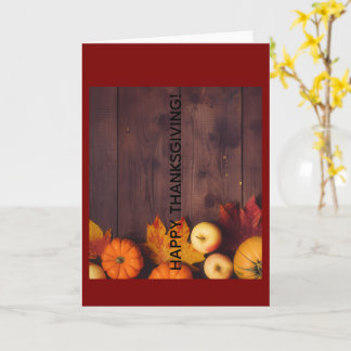 Carte Happy Thanksgiving Greeting Card