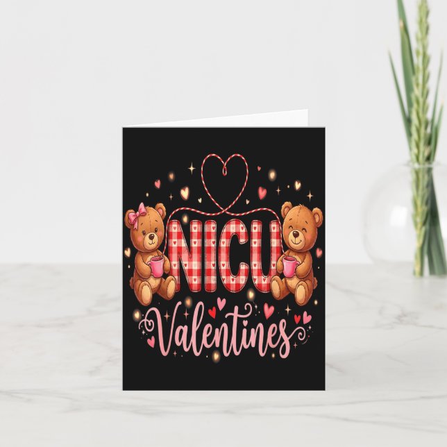 Carte Happy Valentine Nurse Nicu Valentines Day Shirt Nu (Devant)