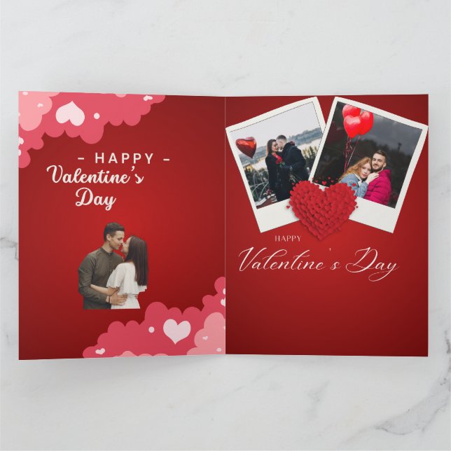 Carte Happy Valentine’s Day Card For Lovebirds (Intérieur)