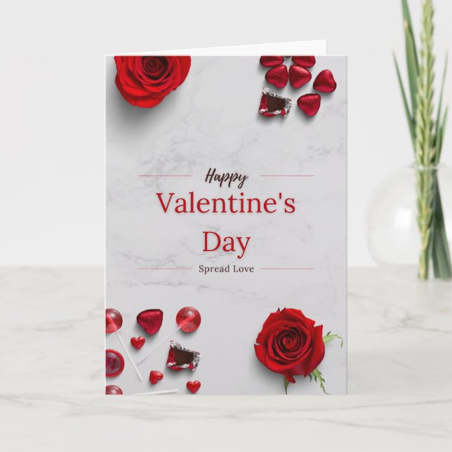 Carte Happy Valentine's Day (Devant)