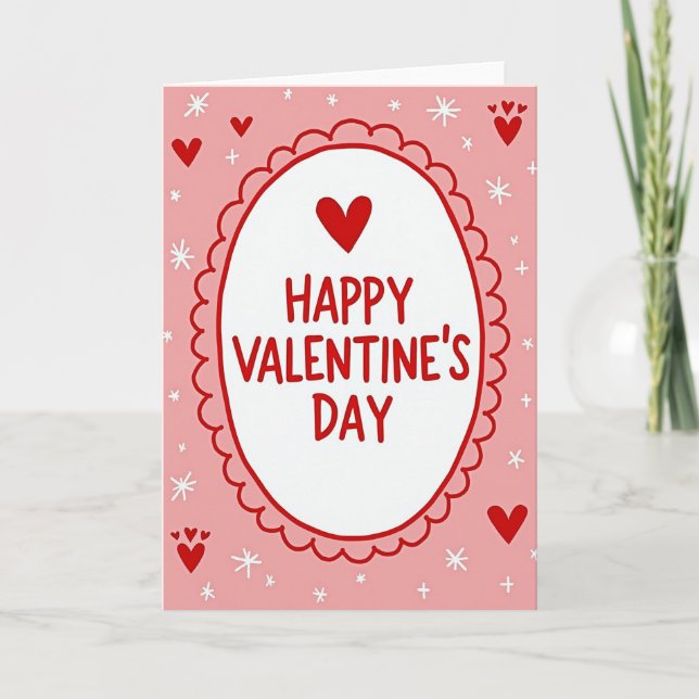 Carte Happy Valentines Day Love Card (Devant)