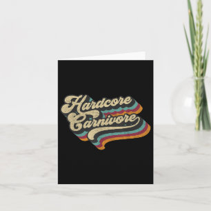 Carte Hardcore Carnivore Meat Bbq Lover les années 70 Ré