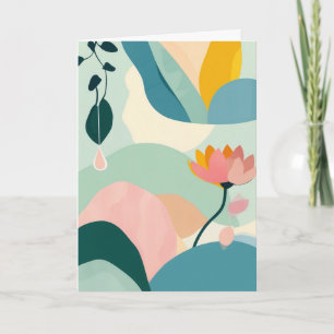 Carte Harmonie de Fleur Abstraite