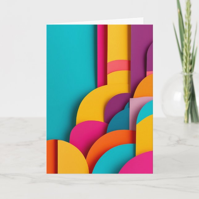 Carte Harmonie de papier en couches (Devant)