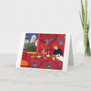 Carte Harmonie en rouge, Matisse