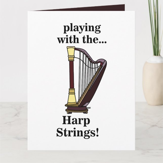 Carte Harpe Instrument de Musique Harpe (Devant)