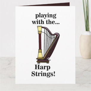 Carte Harpe musicale Instrument Harpe