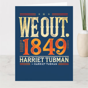 Carte Harriet Tubman We Out 1849 Histoire de l'Amérique 