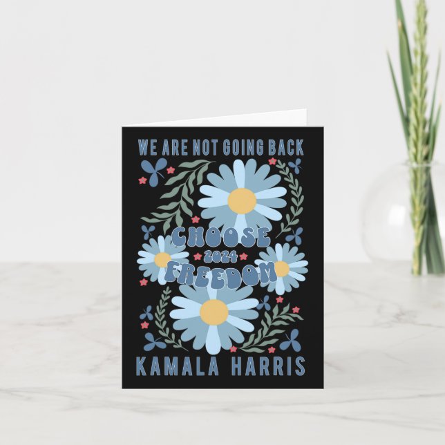 Carte Harris 2024 Choose Freedom Boho Fleurs sauvages (Devant)