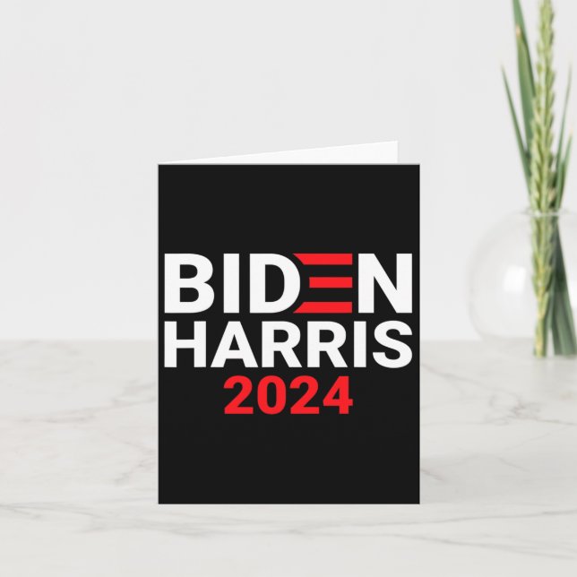 Carte Harris 2024 Joe Biden Pour Président (Devant)
