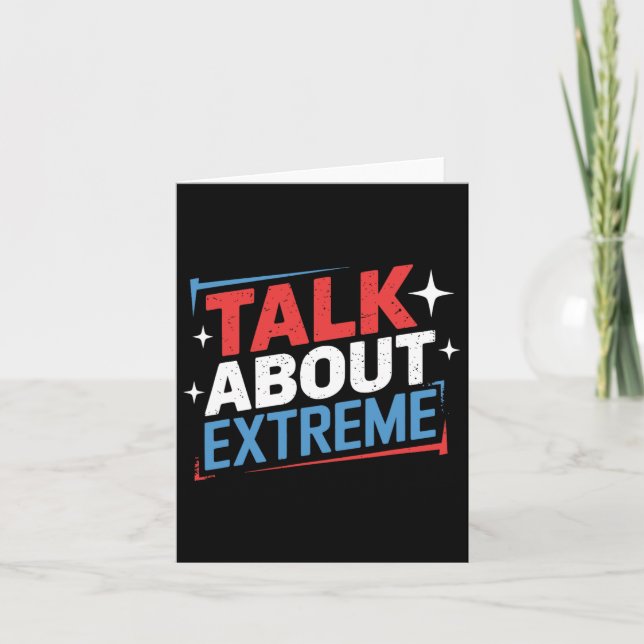 Carte Harris Election Campaign Parler de Extreme (Devant)