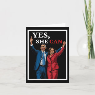 Carte Harris Et Barack Obama À L'Avant Des Élections De