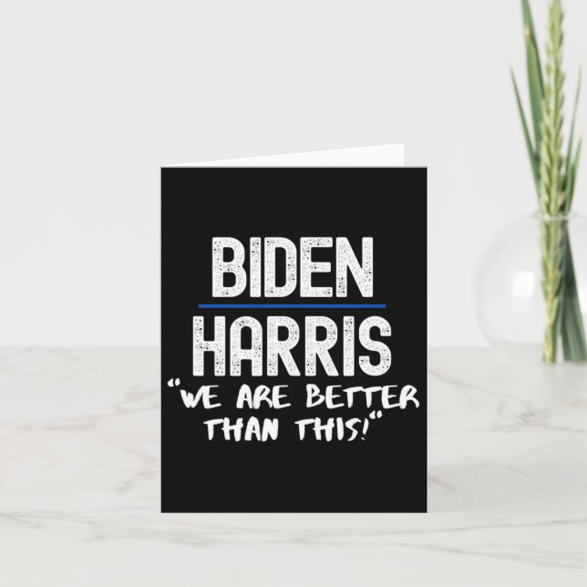 Carte Harris Nous Sommes Mieux Que Cela (Devant)