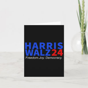 Carte Harris W24 Liberté Joie Démocratie Kamala Harris V