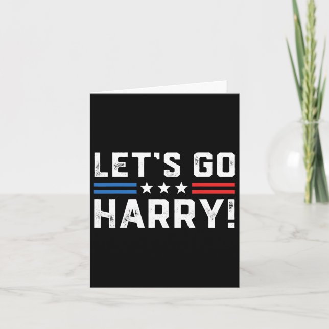 Carte Harris W 2024 Allons Harry Funny Harry B Politic (Devant)