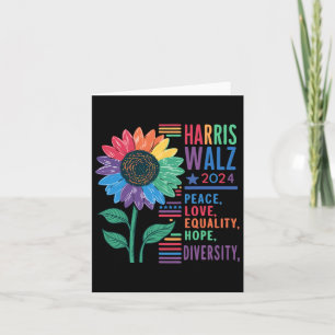 Carte Harris W Paix Amour Égalité Espoir Diversité Kamal