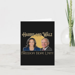 Carte Harris Walz 2024 Kamala Et Tim Président Et Vp