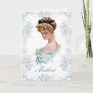 Carte Harrison Fisher Victorian Lady Mothers Day