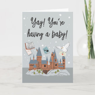 Carte Harry Potter | Baby shower du château de Hogwarts