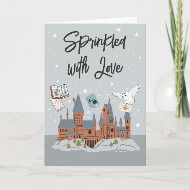 Carte Harry Potter | Baby shower du château de Hogwarts (Devant)