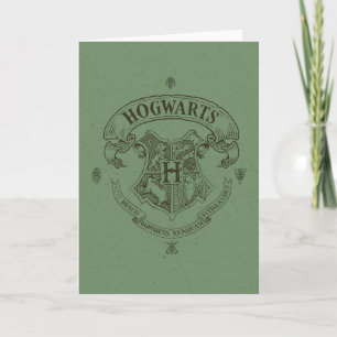 Carte Harry Potter Blason de Poudlard
