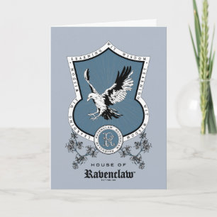 Carte HARRY POTTER™   Delicate Sketch RAVENCLAW™ Crest