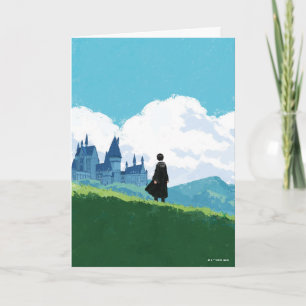 Carte HARRY POTTER™ Dominant le château de Poudlard ™