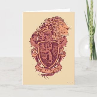 Carte Harry Potter | Gryffindor Lion Crest