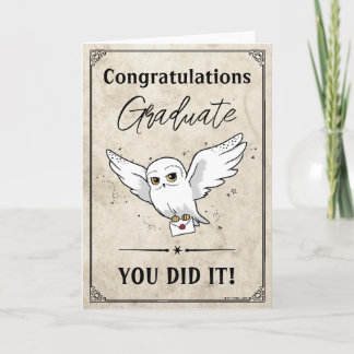 Carte Harry Potter | Hedwig Graduation