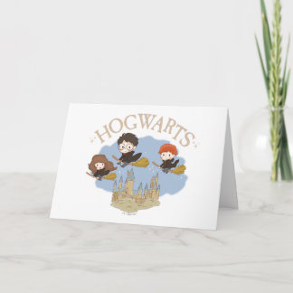 Carte HARRY POTTER™, Hermione & Ron Fly Over HOGWARTS™