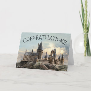 Carte Harry Potter Hogwarts Castle Félicitations
