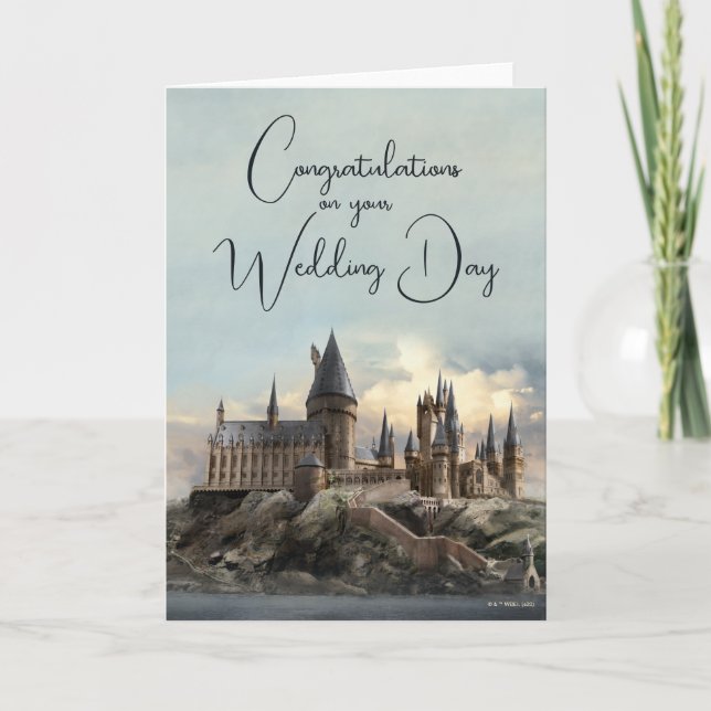 Carte Harry Potter | Mariage au château de Poudlard (Devant)