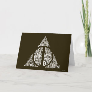 Carte Harry Potter Sortilège   RELIQUES DE LA MORT Typog